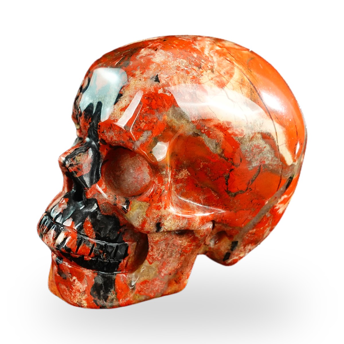 Red Jasper crystal skull 3" SKH30RJ11 photo 7