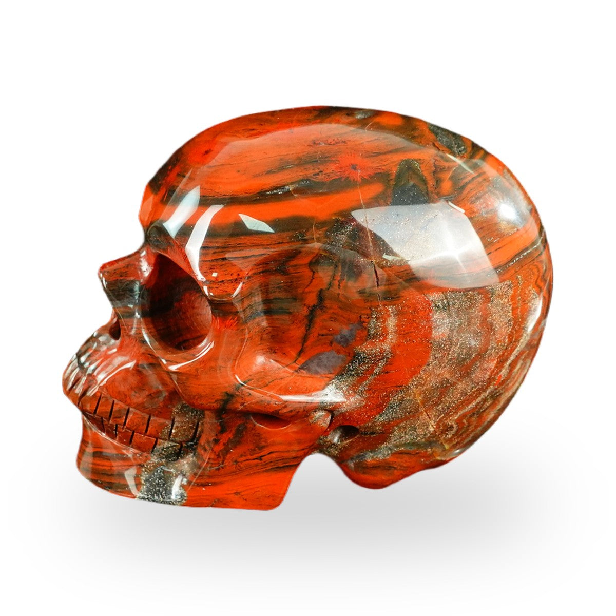 Red Jasper crystal skull 4.5" SKH45RJ02 photo 5