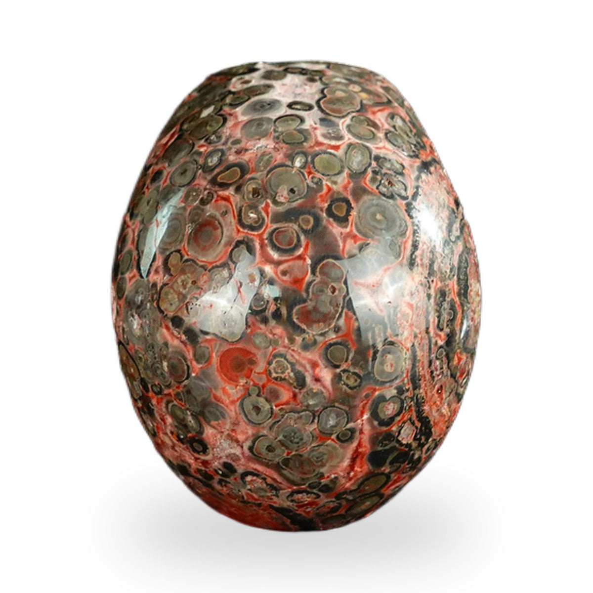 Red Leopard Skin Jasper crystal skull 2.2" SKH20LS01 view 4