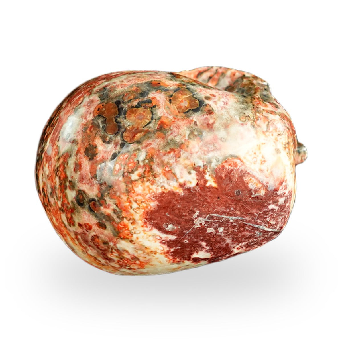 Red Leopard Skin Jasper crystal skull 2.2" SKH20LS11 photo 7