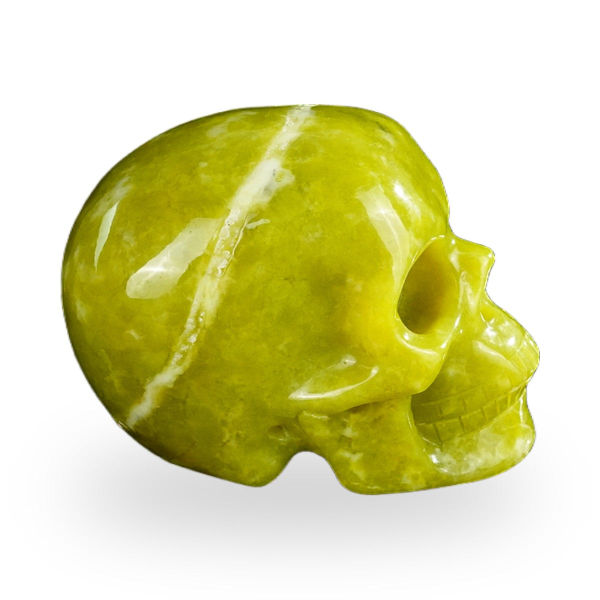 Serpentine crystal skull 2.2" SKH20XJ01 view 6
