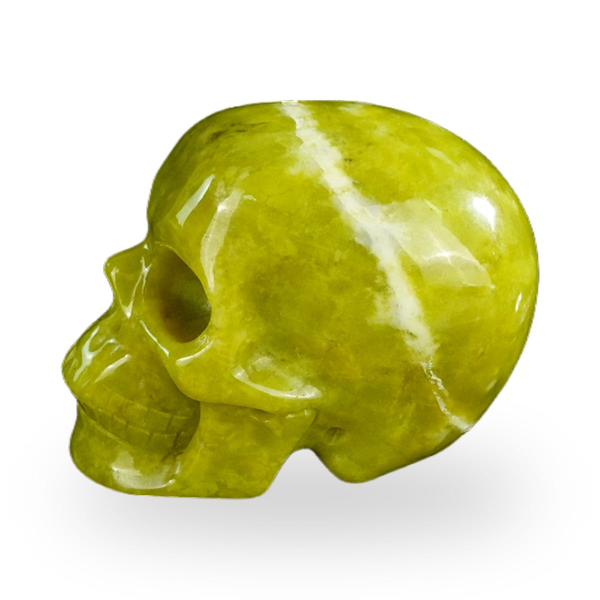 Serpentine crystal skull 2.2" SKH20XJ01 view 7
