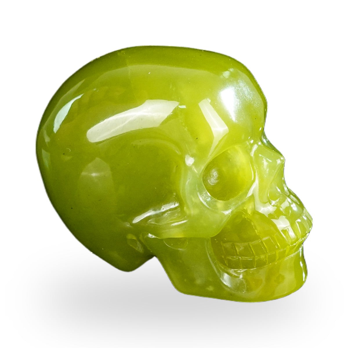Serpentine crystal skull 2.2" SKH20XJ20 photo 4