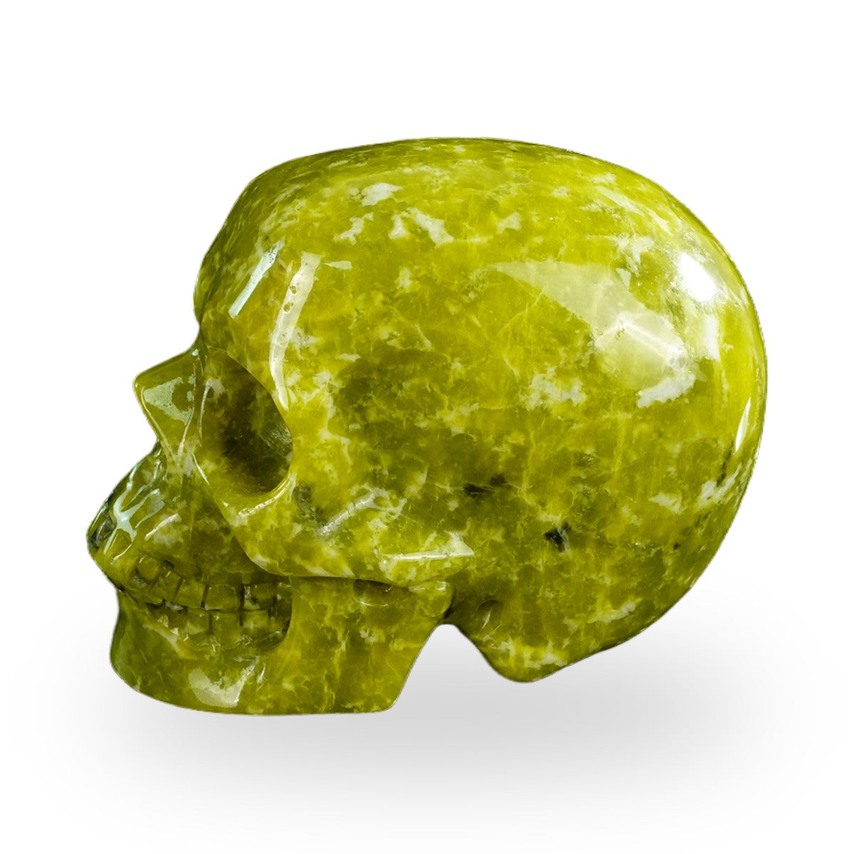 Serpentine crystal skull 4.5" SKH45XJ01 view 5