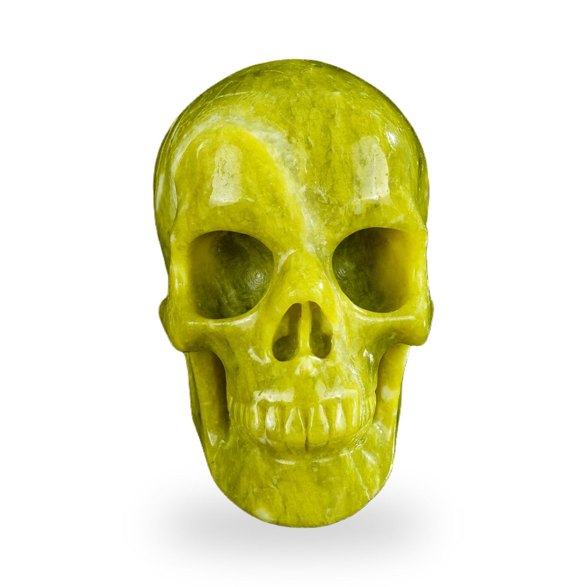 Serpentine crystal skull 4.5" SKH45XJ02 photo 1