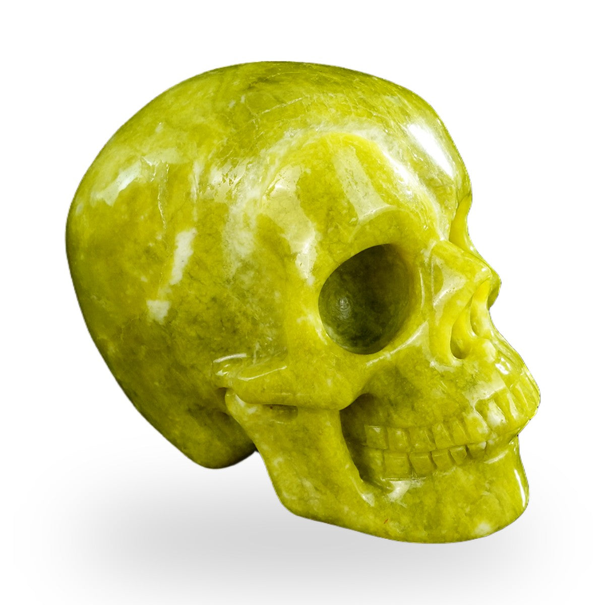 Serpentine crystal skull 4.5" SKH45XJ02 photo 3