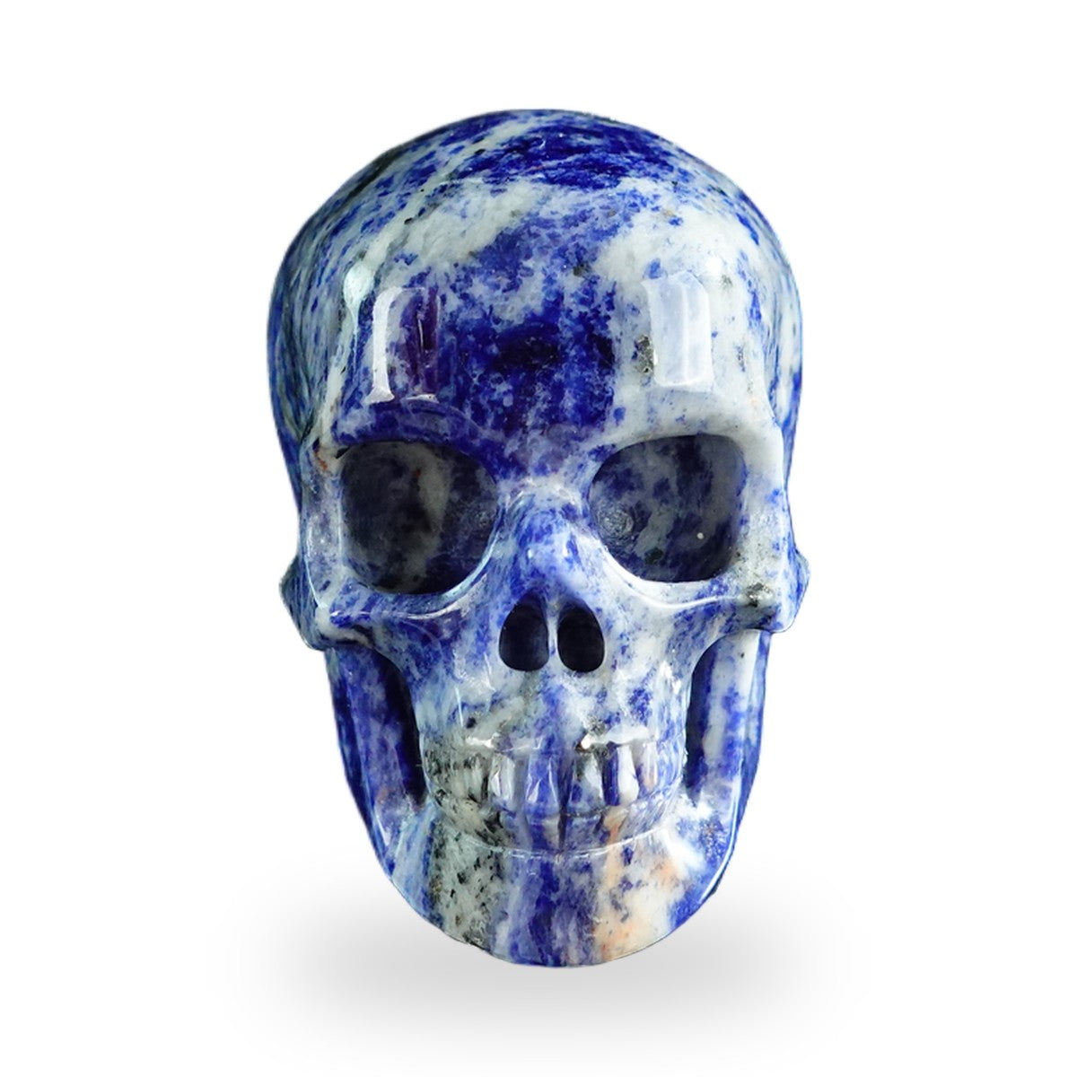 Sodalite crystal skull 3" SKH30SL01 hand carved gemstone