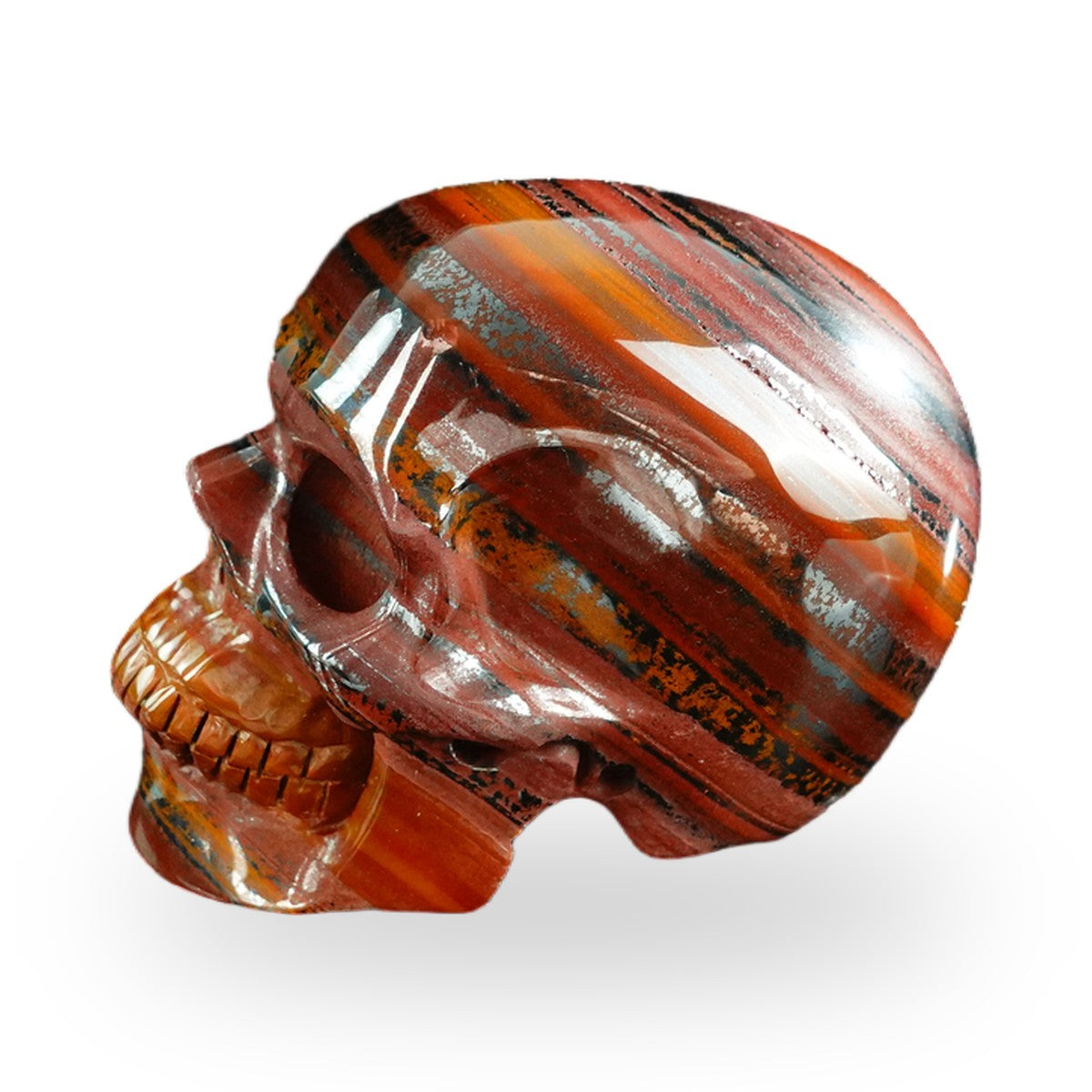 Tiger Iron crystal skull 3" SKH30TI03 photo 6