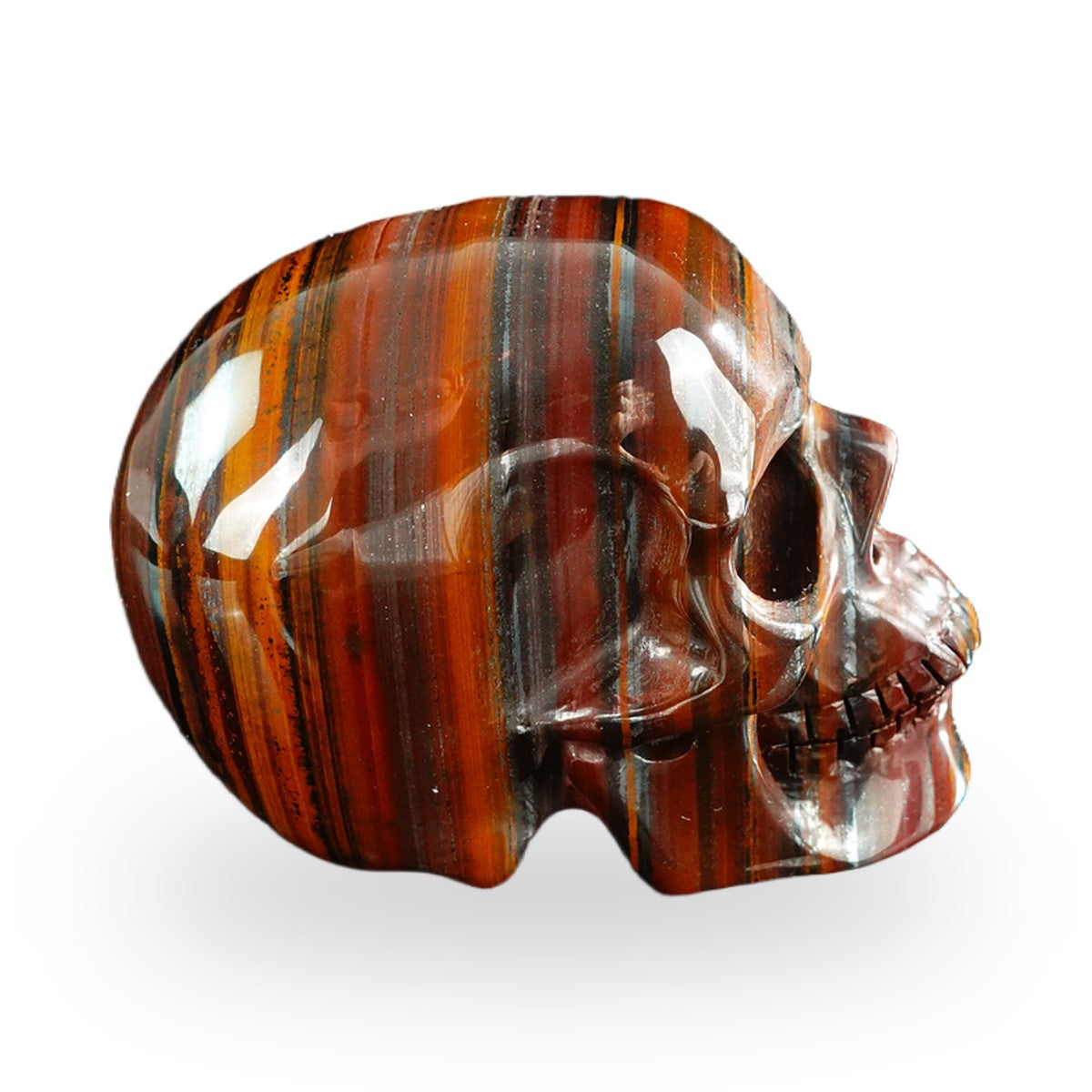 Tiger Iron crystal skull 3" SKH30TI04 photo 5