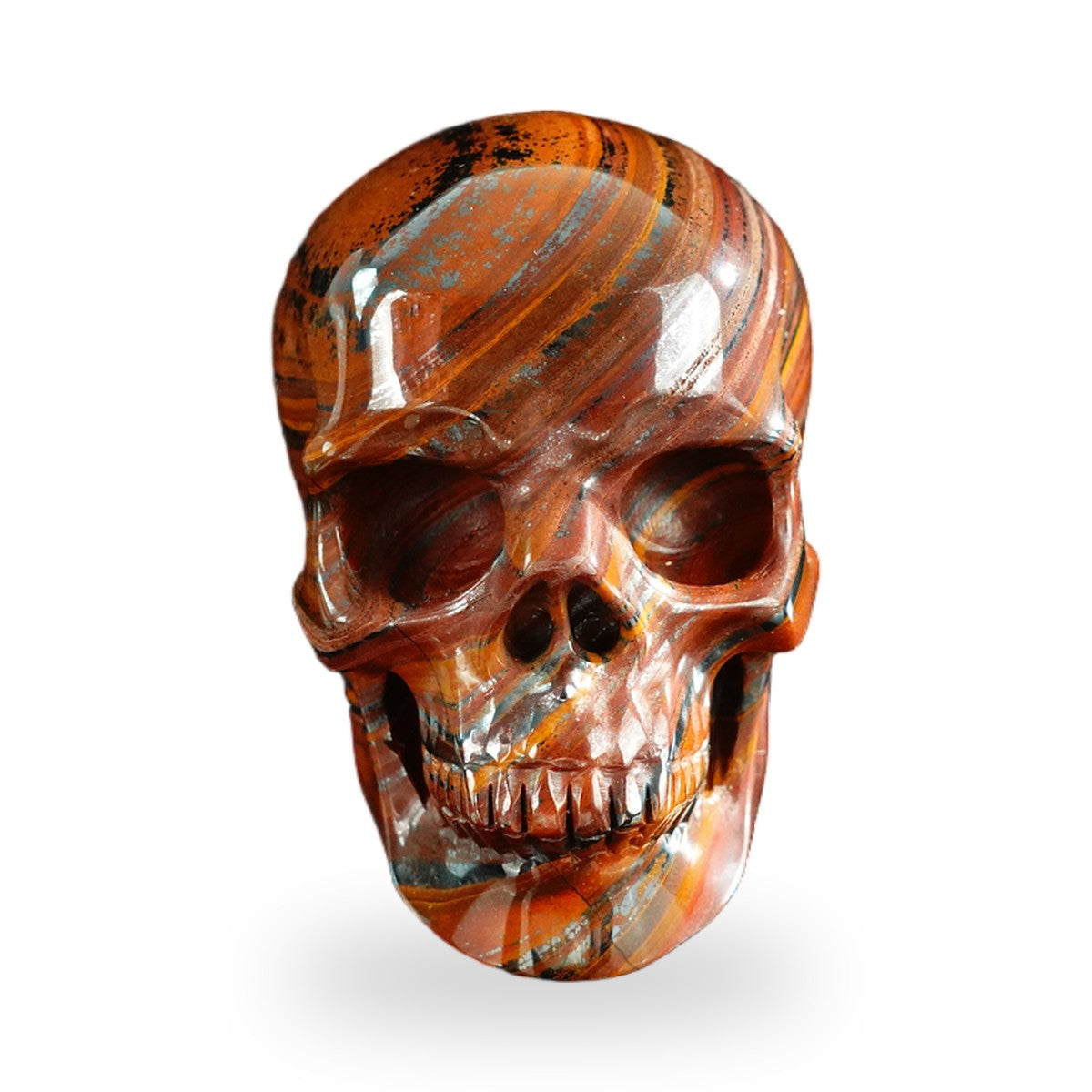 Tiger Iron crystal skull 3" SKH30TI05 photo 1