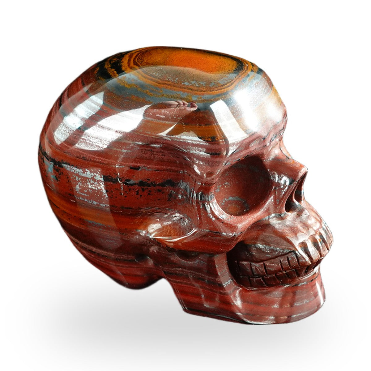Tiger Iron crystal skull 3" SKH30TI06 photo 4