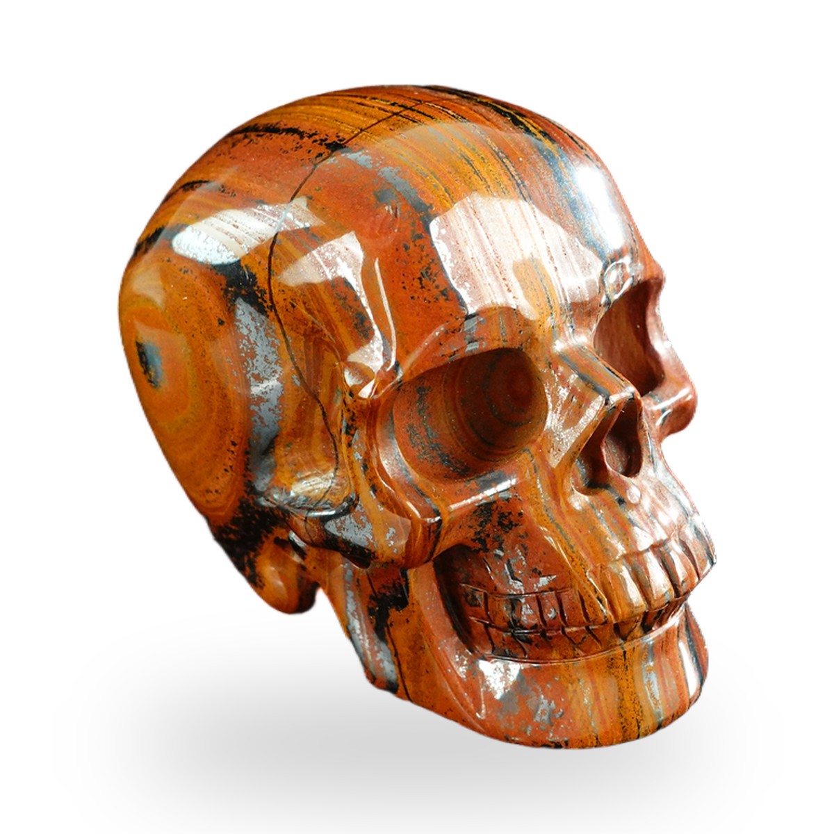 Tiger Iron crystal skull 3" SKH30TI09 photo 3