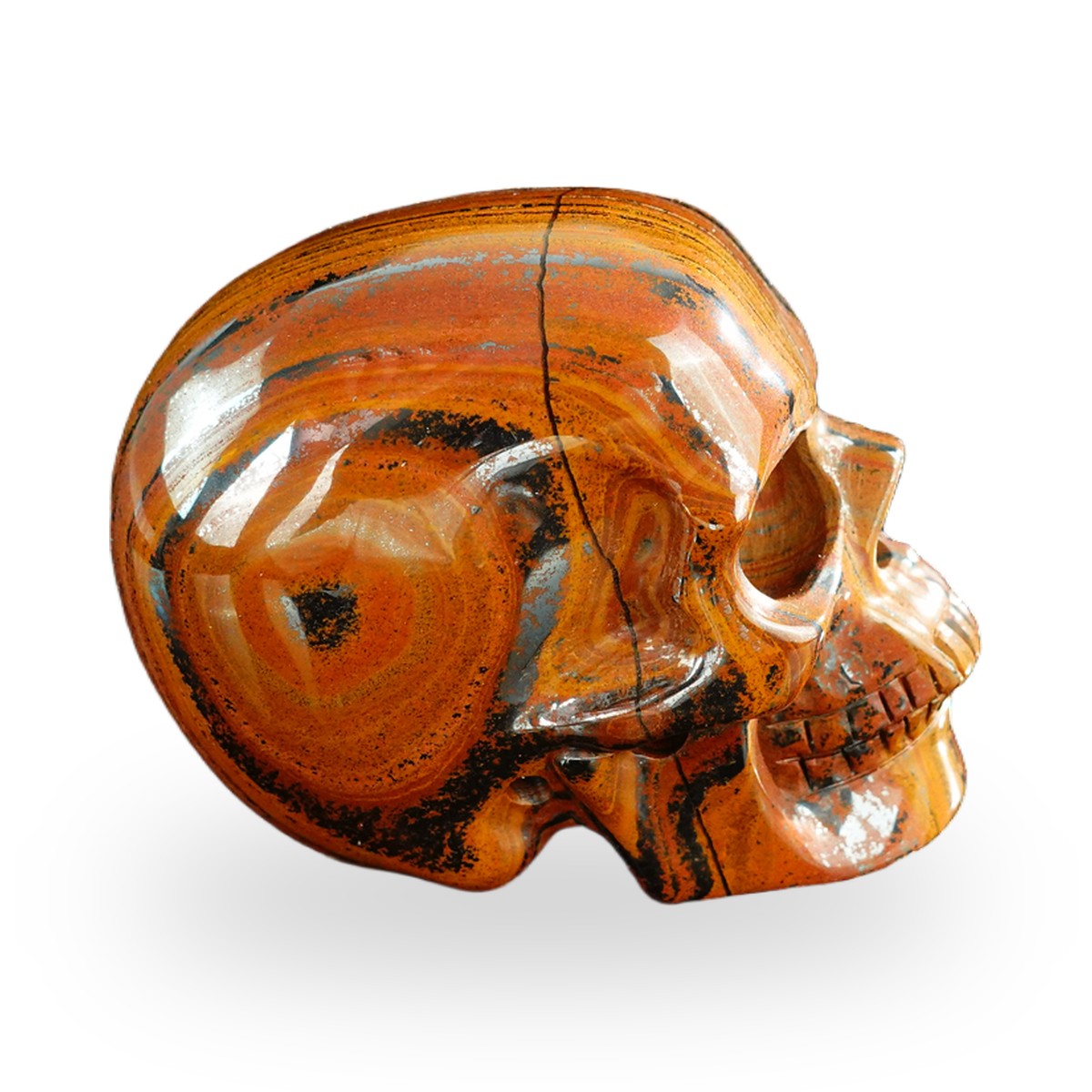 Tiger Iron crystal skull 3" SKH30TI09 photo 5