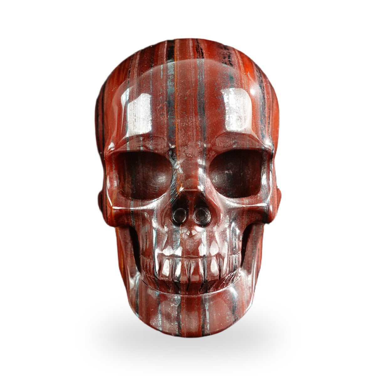 Tiger Iron crystal skull 3" SKH30TI11 photo 1