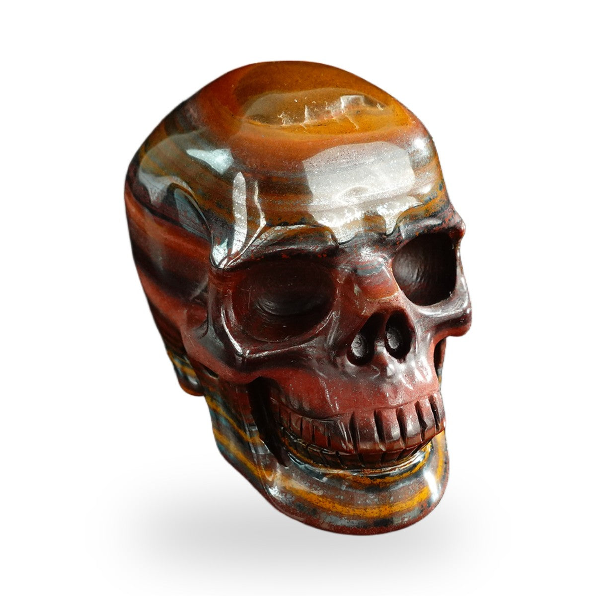 Tiger Iron crystal skull 3" SKH30TI13 photo 3