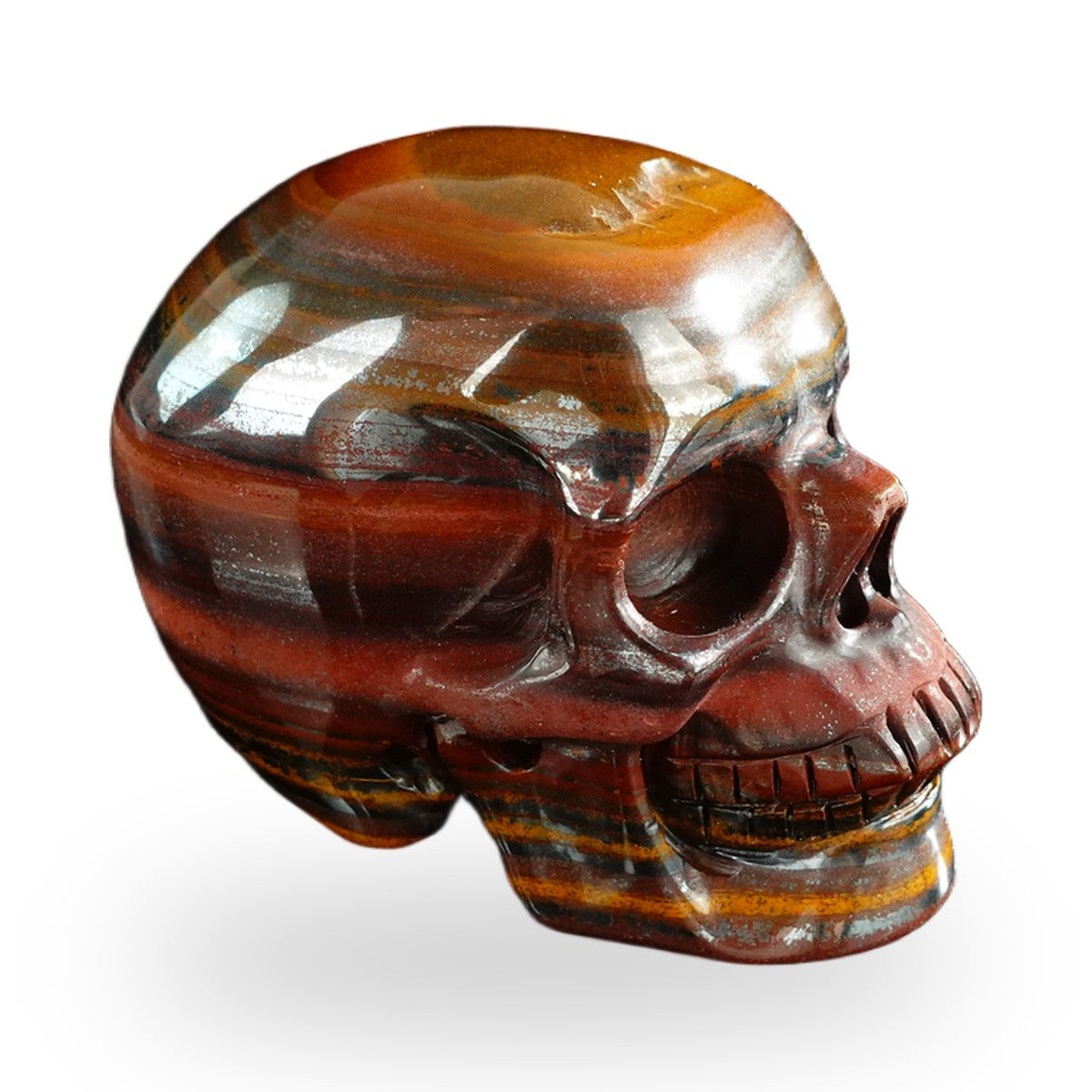 Tiger Iron crystal skull 3" SKH30TI13 photo 5