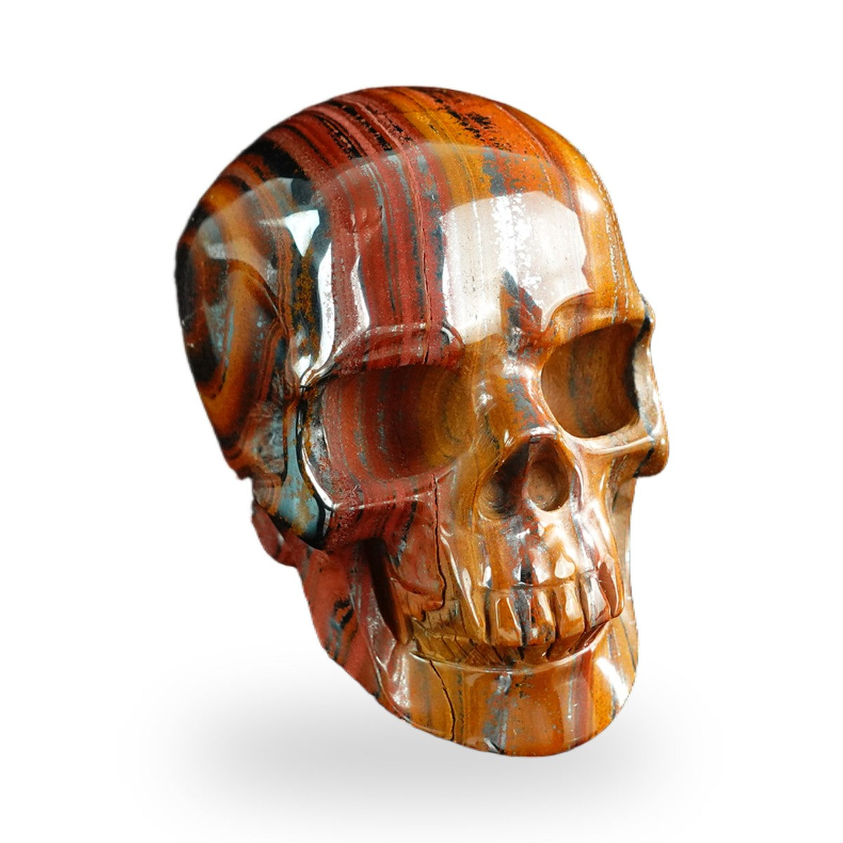Tiger Iron crystal skull 3" SKH30TI18 photo 2