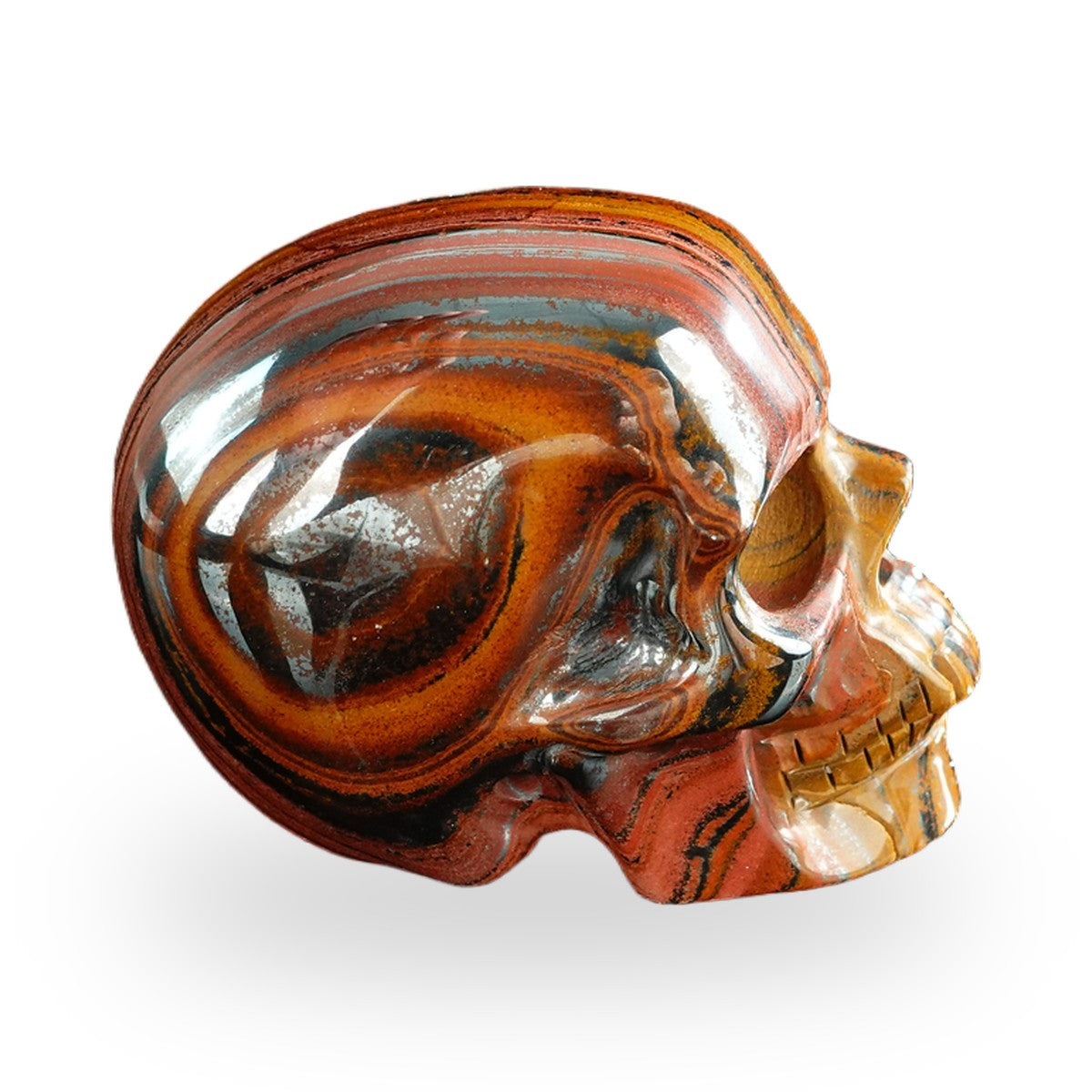 Tiger Iron crystal skull 3" SKH30TI18 photo 5