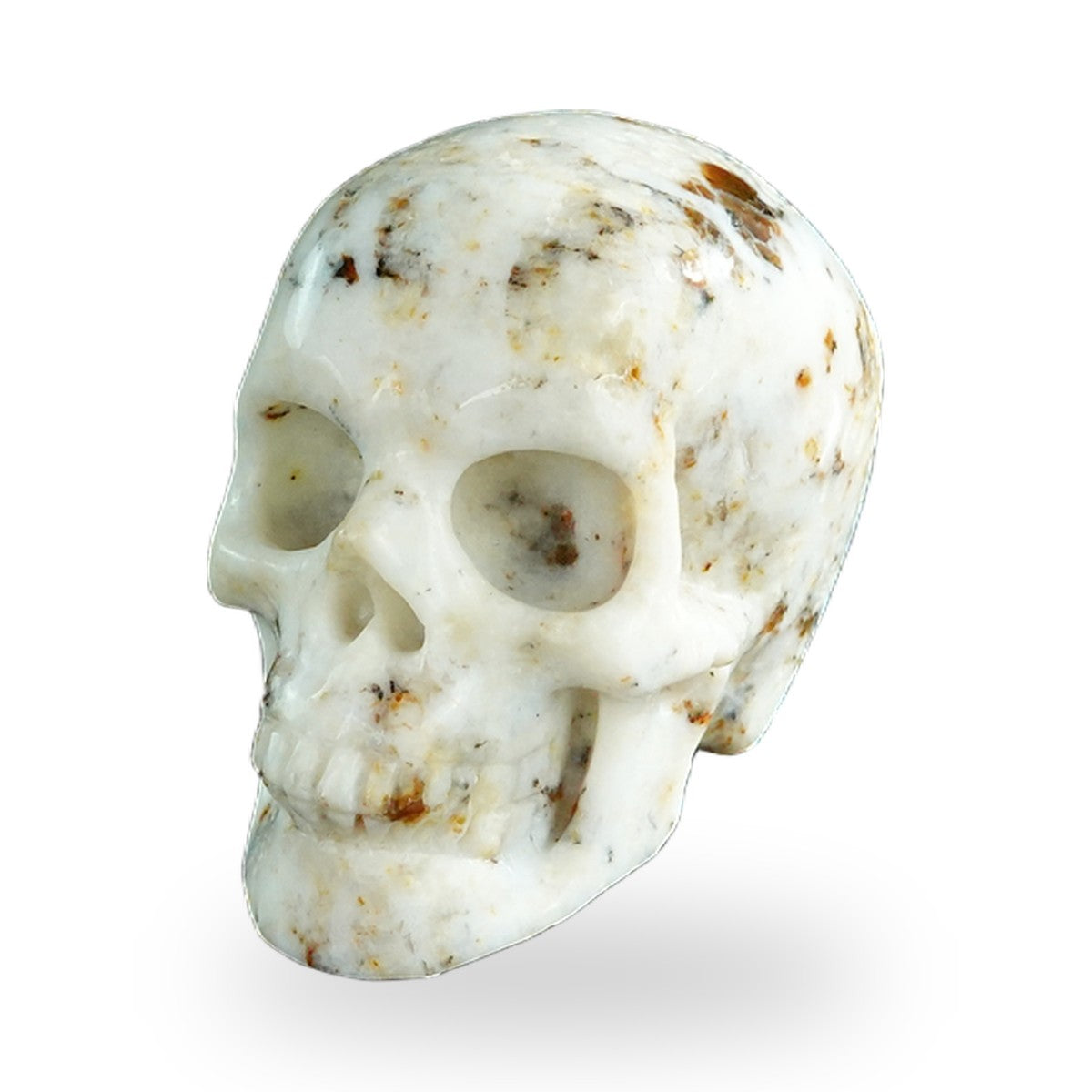 White Opal crystal skull 2.2" SKH20WO12 photo 8