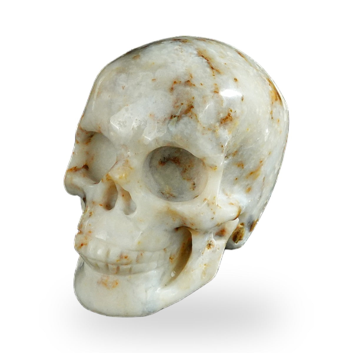 White Opal crystal skull 2.2" SKH20WO17 photo 8