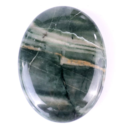 1.5" Jiulong Jade Hand Carved Crystal Worry Stone,Massage Tool Crystallumi