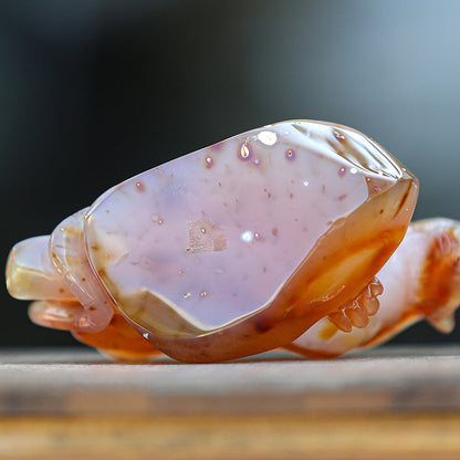 5.6" Red Agate Geode Tiger Carving Sculpture piece 2100176 view 10