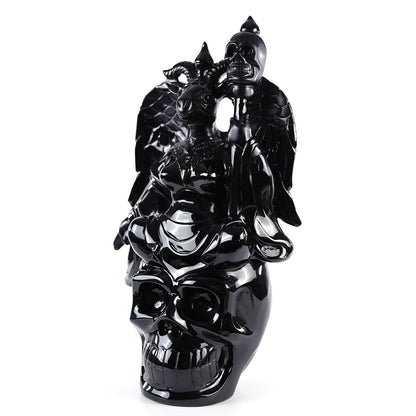 8.7" Obsidian Ghost King Carving Sculpture piece 3100001 view 10