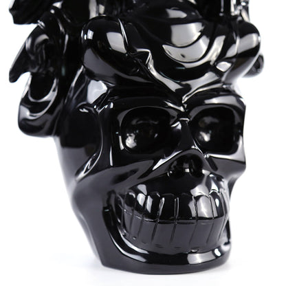 8.7" Obsidian Ghost King Carving Sculpture piece 3100001 view 12