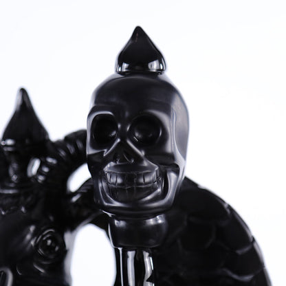 8.7" Obsidian Ghost King Carving Sculpture piece 3100001 view 6
