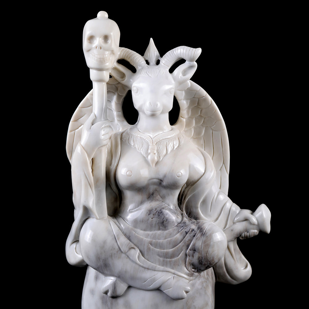 8.7" Ivory Jade Ghost King Carving Sculpture piece 3100008 view 10