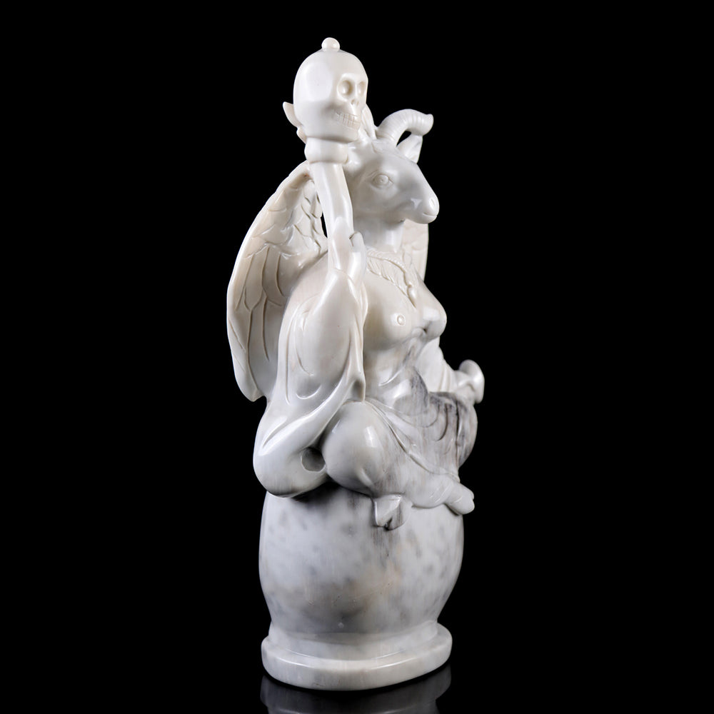 8.7" Ivory Jade Ghost King Carving Sculpture piece 3100008 view 2