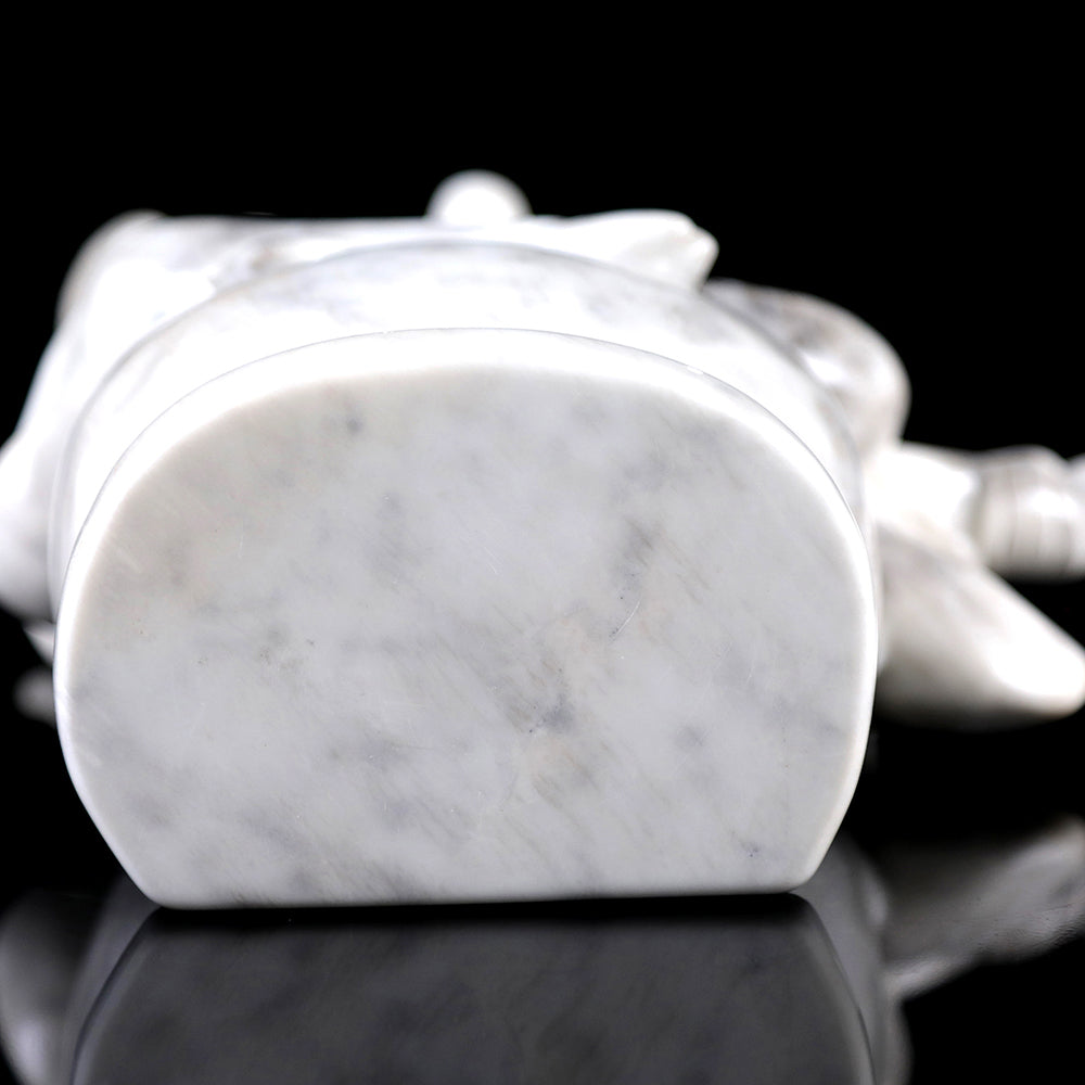 8.7" Ivory Jade Ghost King Carving Sculpture piece 3100008 view 4