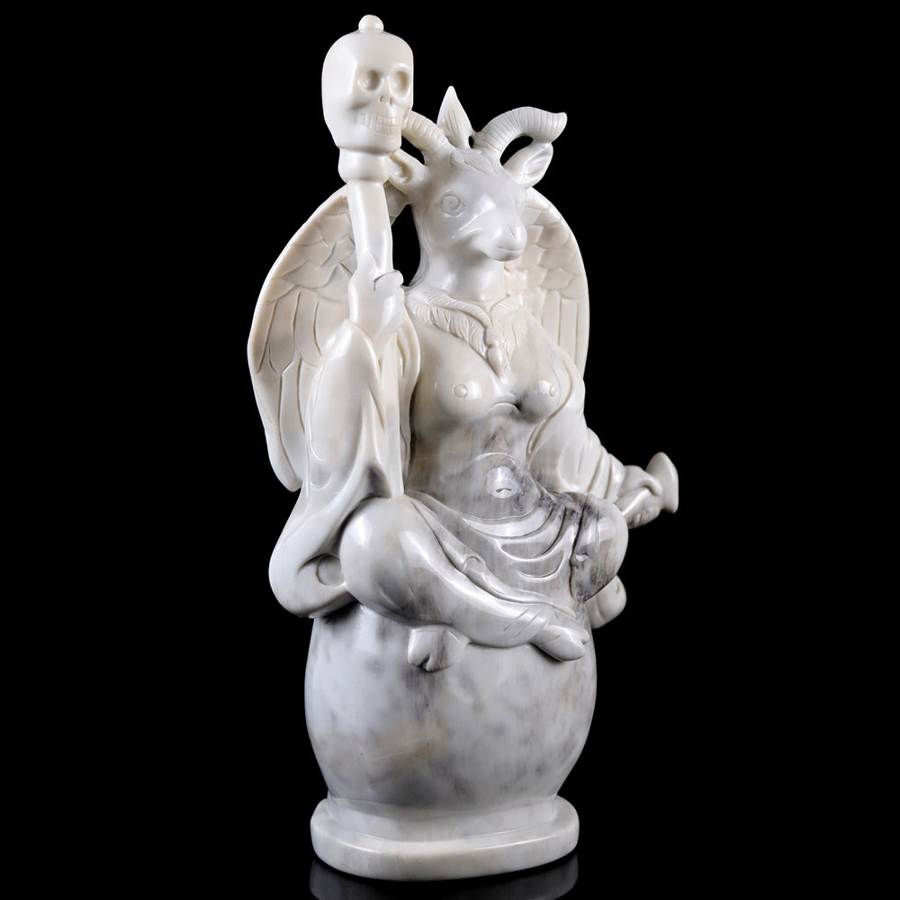 8.7" Ivory Jade Ghost King Carving Sculpture piece 3100008 view 6