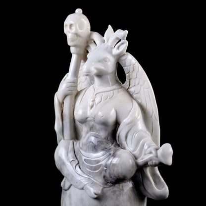 8.7" Ivory Jade Ghost King Carving Sculpture piece 3100008 view 8