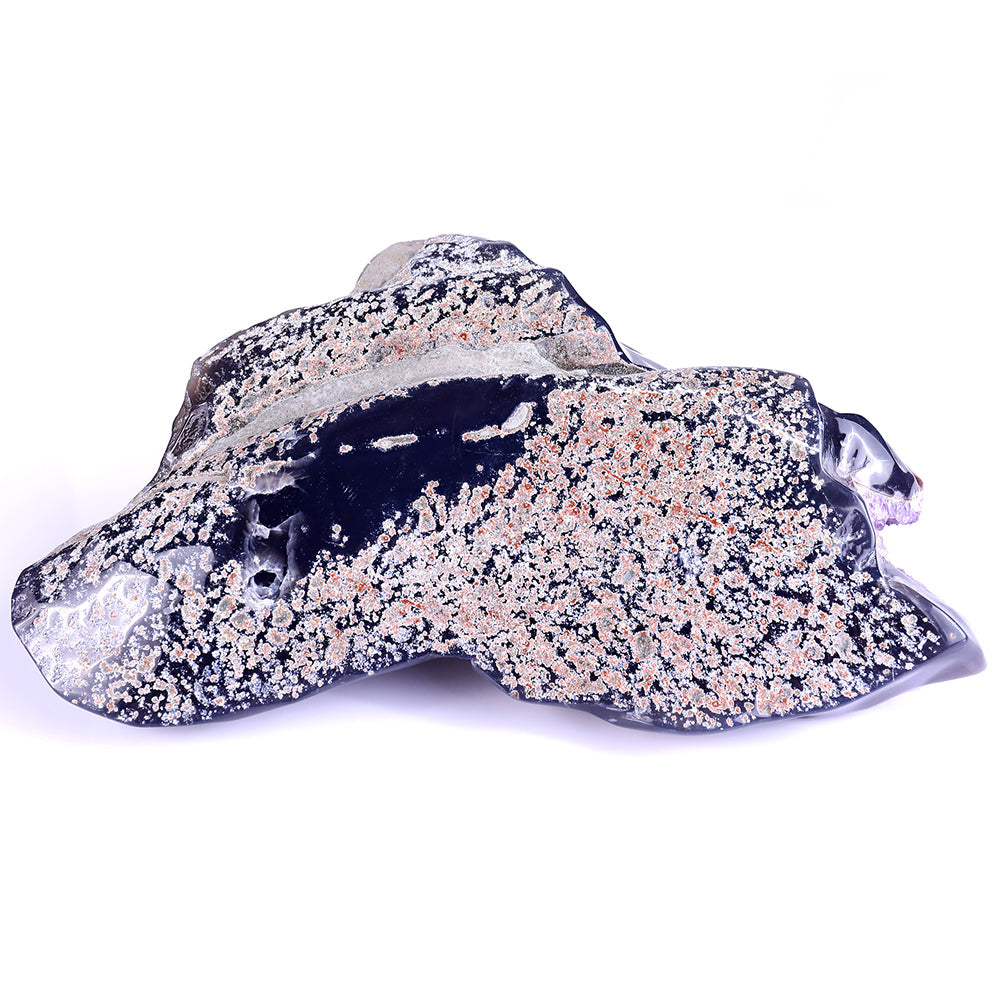 10.9" Amethyst Cluster Snake Carving Sculpture piece 3100140 view 4