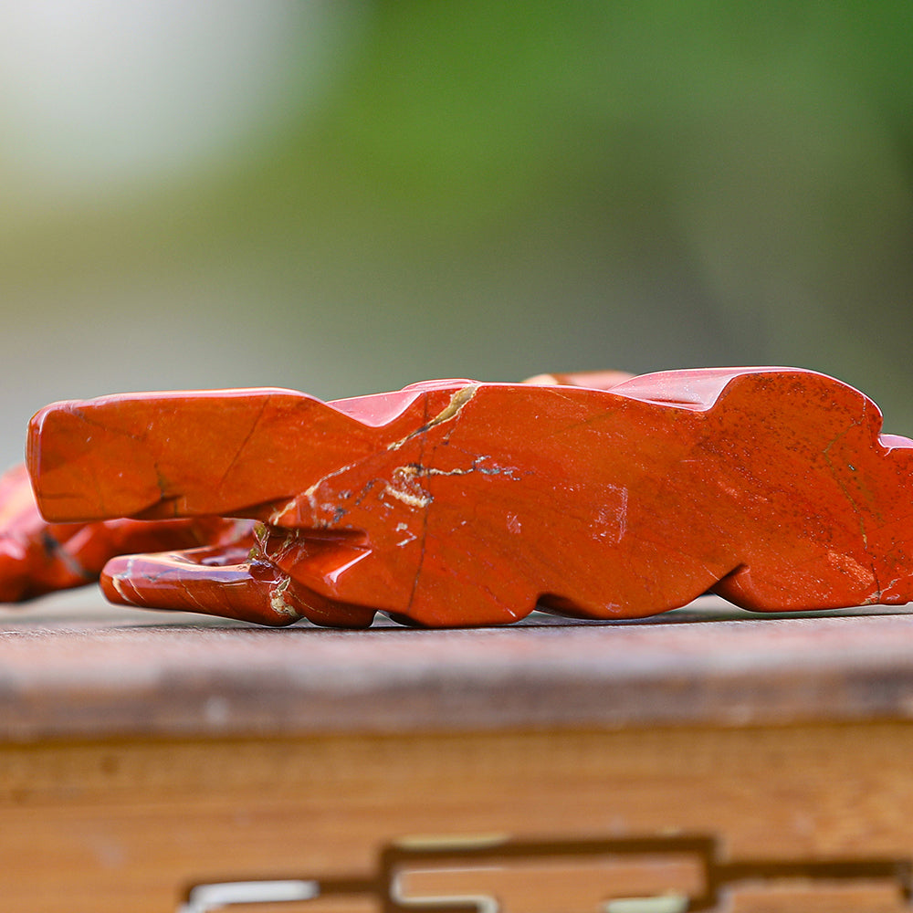 6.3" Red Jasper Horse Carving Sculpture piece 3100170 view 10