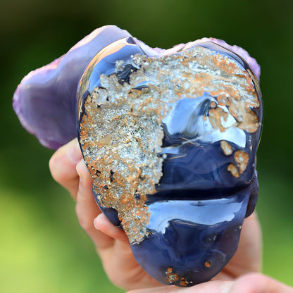 4.8" Amethyst Cluster Human Skull Carving Sculpture piece 3100255 view 10