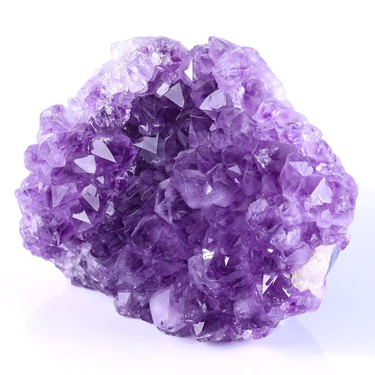 8.4" Amethyst Cluster Human Skull Carving Sculpture piece 3100256 view 7