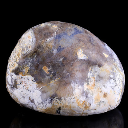 5.3" Blue Chalcedony Dolphin in Cave Carving Sculpture piece 3100260 view 5