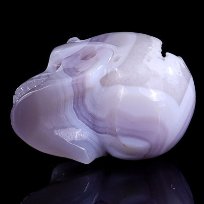 3.4" Geode Agate Human Skull Carving Sculpture piece 3100296 view 9