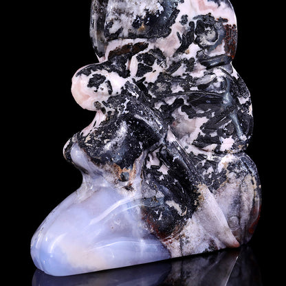 5.2" Blue Chalcedony Flower Fairy Carving Sculpture piece 3100310 view 9