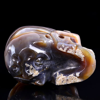 6.1" Carnelian Human Skull Carving Sculpture piece 3100332 view 10