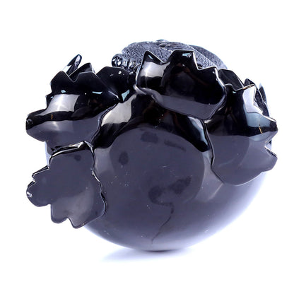 4.6" Obsidian Dragon Baby in Egg Carving Sculpture piece 3100392 view 10