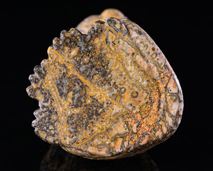 5.0" Leopard Skin Jasper Hand Carved Crystal Leopard Sculpture