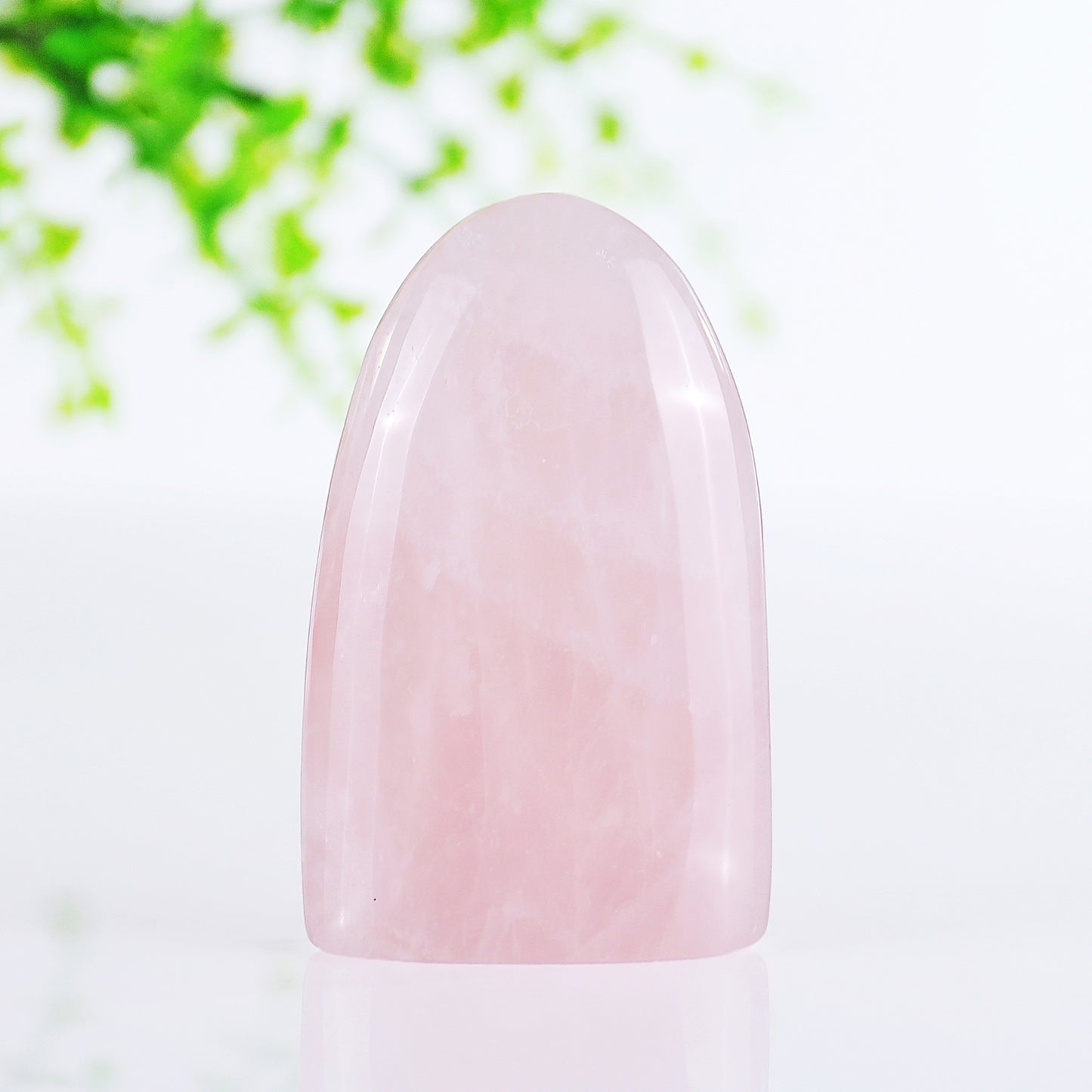 Natural Rose Quartz Hand Carved Crystal Polished Palm Stone,Hill Shape Palm Stone