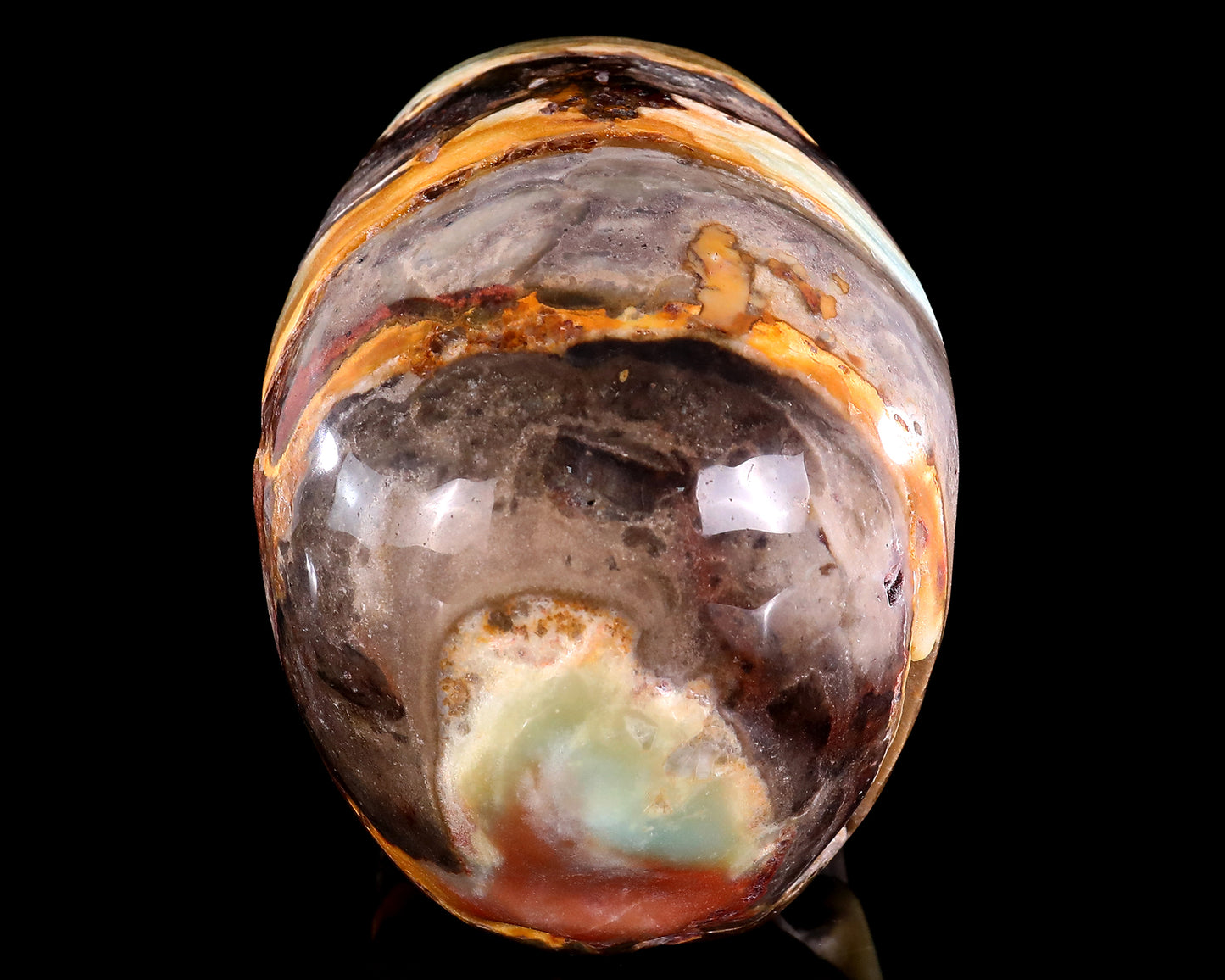 7.5" Natural Amazonite Hand Carved Crystal Realistic Skull Sculpture