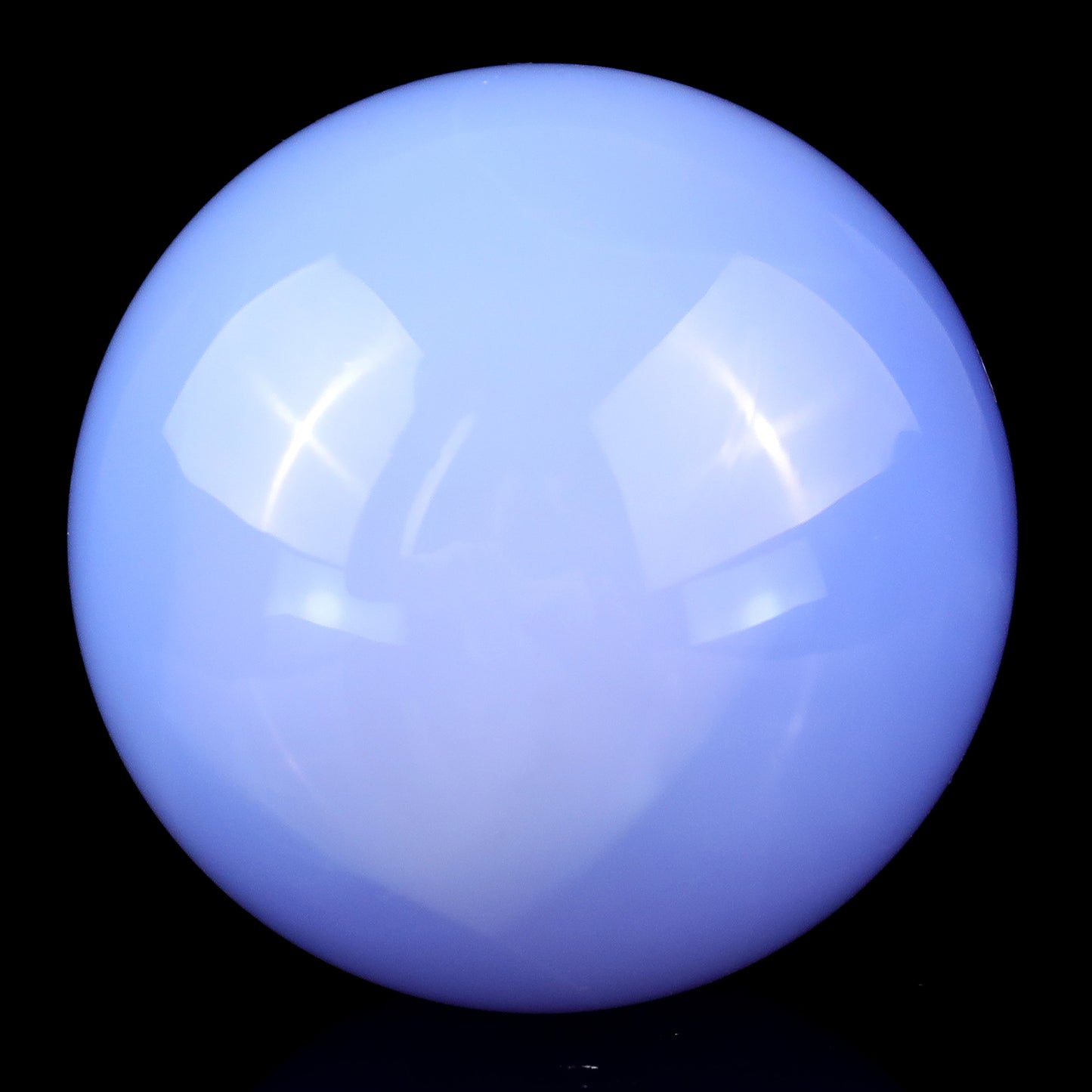 65mm Blue Chalcedony Hand Carved Crystal Sphere Crystallumi