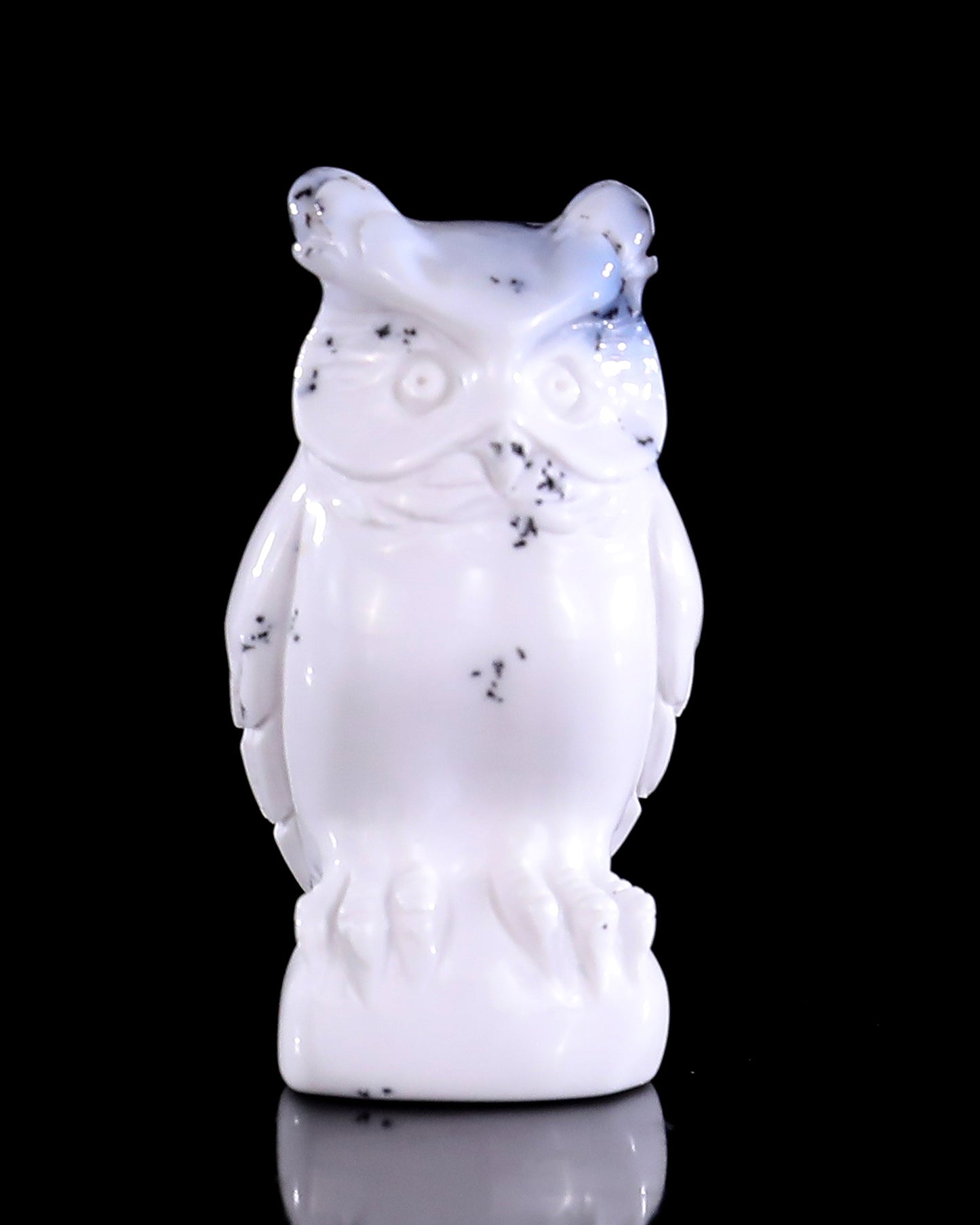 Hand Carved Crystal Owl Sculpture Dedicated Link For Checkout