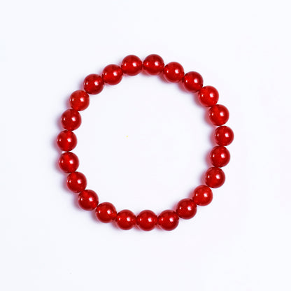 Natural Carnelian Beads Bracelet,Healing Energy Bracelet,Handcrafted Gift