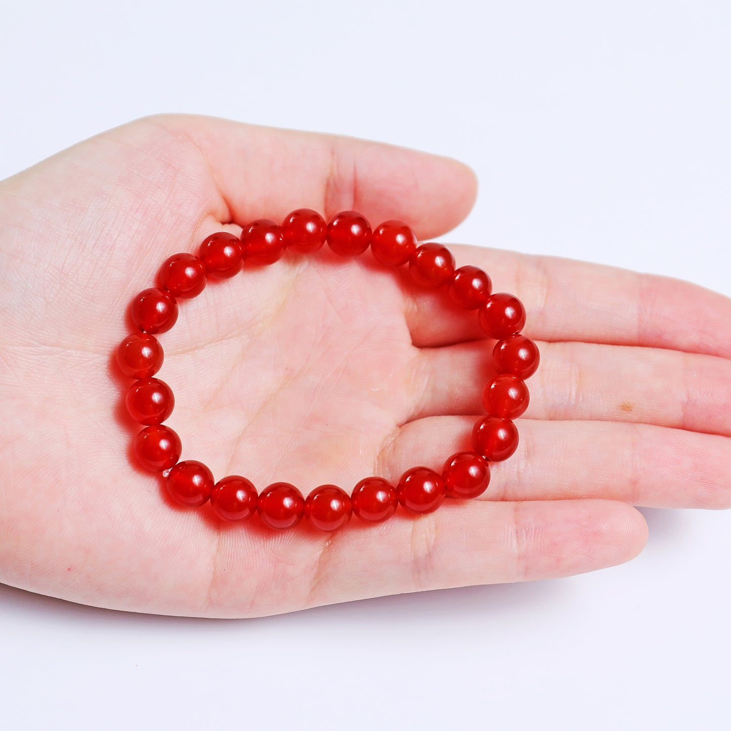 Natural Carnelian Beads Bracelet,Healing Energy Bracelet,Handcrafted Gift